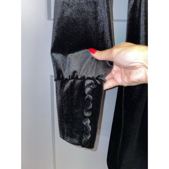 NWT New Arrivals Nico Rouge Mini Dress Long sleeve front button v-neckline 6 - Picture 6 of 8